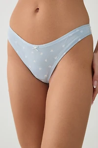 Culotte tanga en coton tout-aller