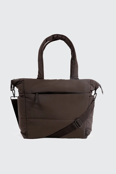 Ardene The Everything Puff Tote in Chestnut | Polyester