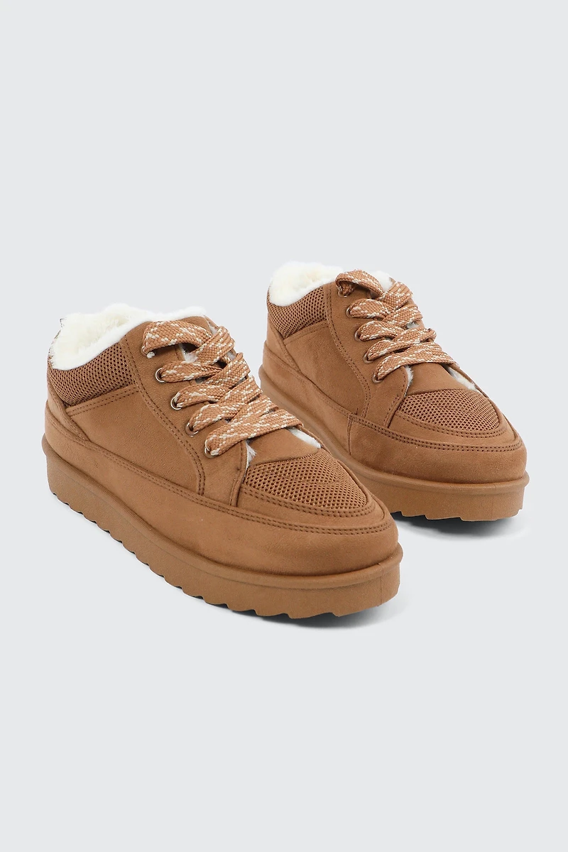 Espadrilles doublées en fausse fourrure