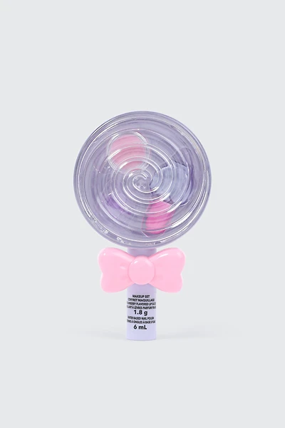 Ardene Kids Lollipop Makeup Set in Lilac