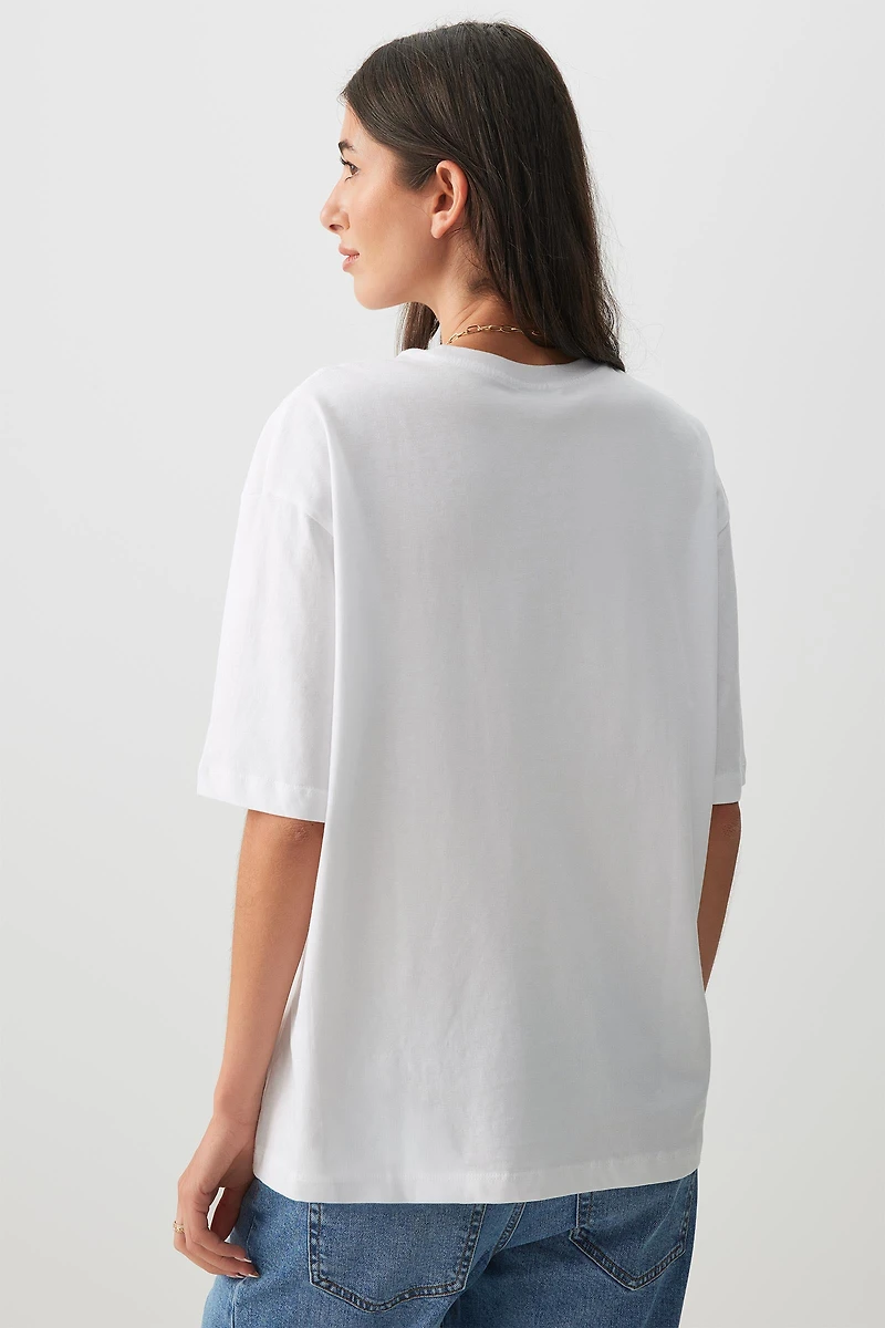 T-shirt ample graphique