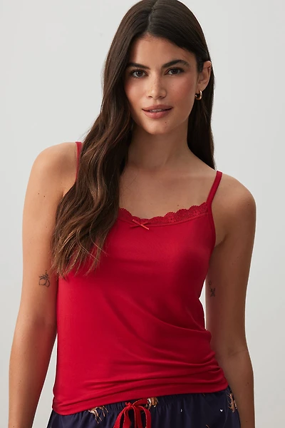 Ardene HUSHKNIT PJ Tank Top in | Size | Polyester/Elastane | Eco-Conscious