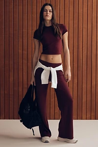 Pantalon jambe droite en maille double camactive