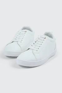 Espadrilles blanches lacées