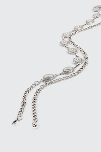 Ceinture en chaîne à médaillons western