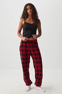 Ardene SUNDAYSOFT PJ Joggers in Red | Size | Polyester | Eco-Conscious
