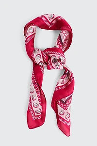 Ardene Geometric Lightweight Scarf in Pink | Polyester