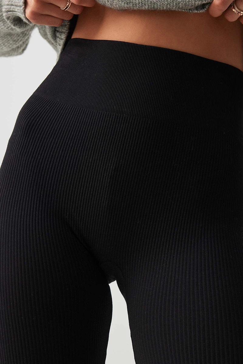 Legging côtelé sans coutures