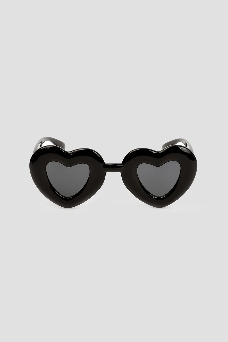 Ardene Balloon Heart Shaped Sunglasses in