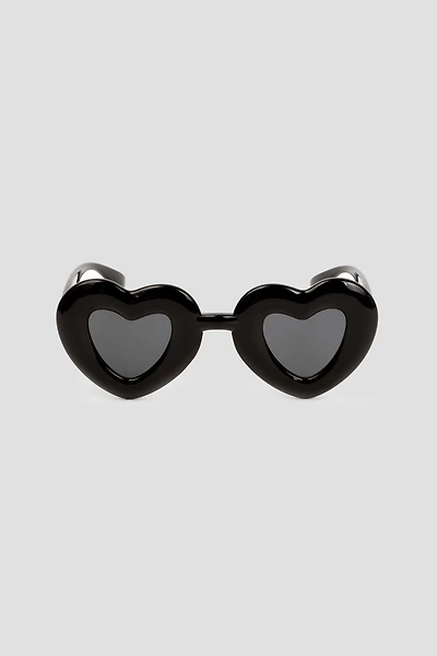 Ardene Balloon Heart Shaped Sunglasses in