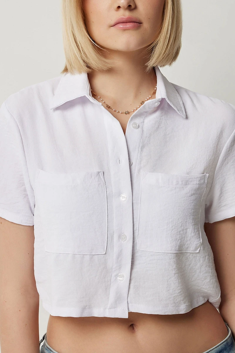 Chemise à manches courtes légère et décontractée