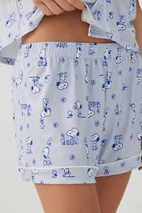 Ensemble pyjama col cranté imprim