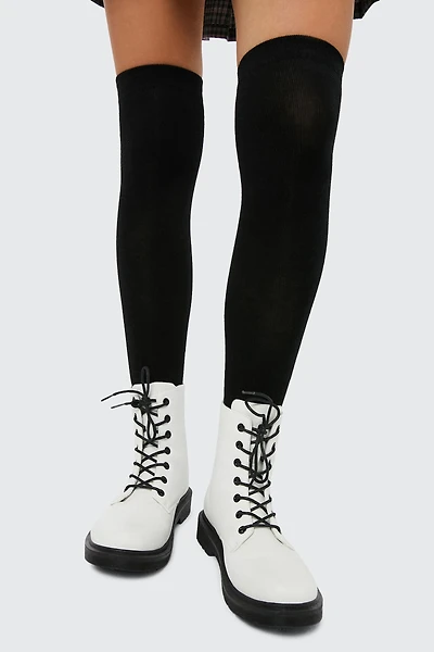Ardene Over-the-Knee Socks in Black | Polyester/Spandex