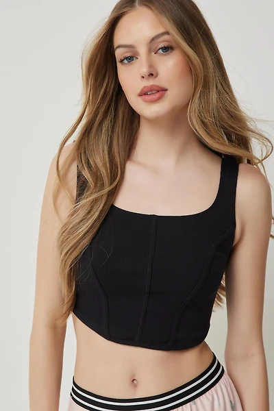 Ardene PJ Tank with Bustier Seams in | Size | Spandex/Cotton | Eco-Conscious