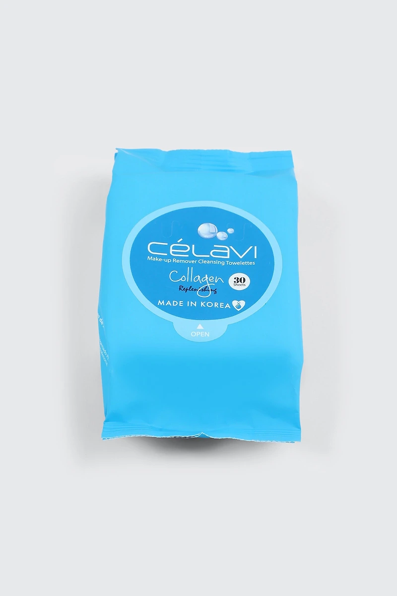 Lingettes démaquillantes au collagène