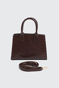 Sac fourre-tout embossé croco