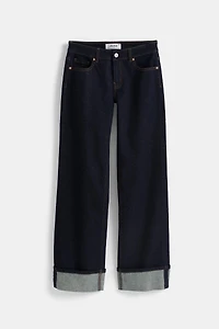 Le jean Era coupe droite à revers