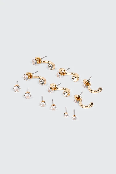 Ardene 6-Pack 14K Gold Plated Earrings | Stainless Steel