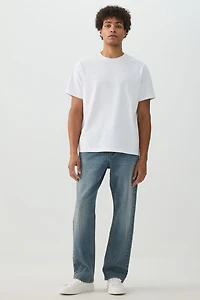 Ardene Man Soft Jersey Short Sleeve T-Shirt For Men in White | Size | 100% Cotton