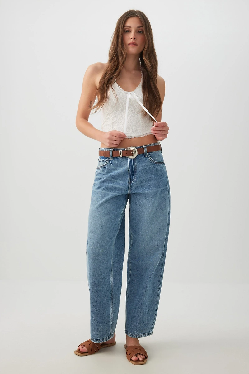 Haut licou en dentelle à boucle