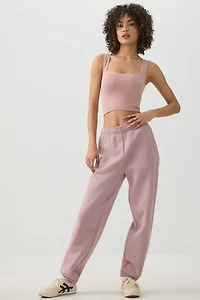 Camisole courte à col trapèze sans coutures