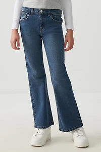 Jean à jambe évasée