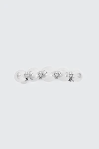 Ardene Silver Bubble Bar Barrette