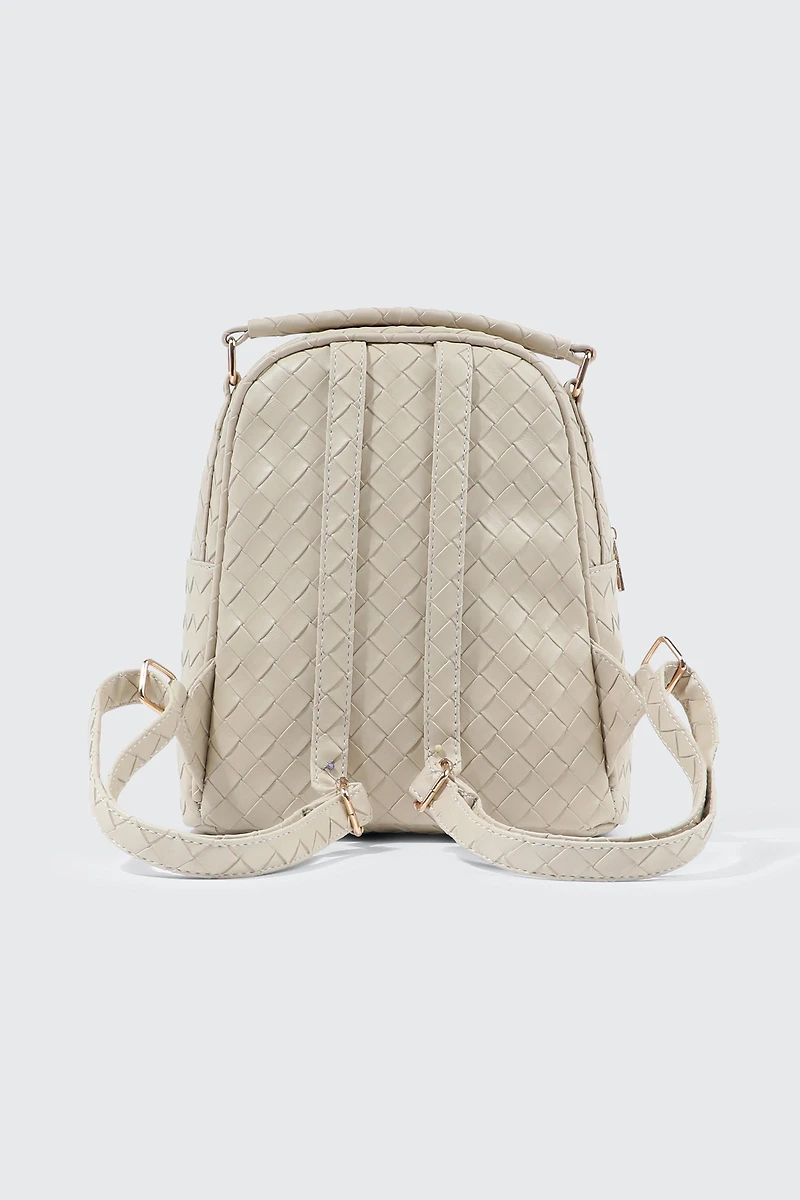 Minisac à dos tressé matelass