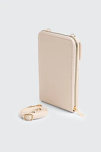 Pochette à téléphone en faux cuir