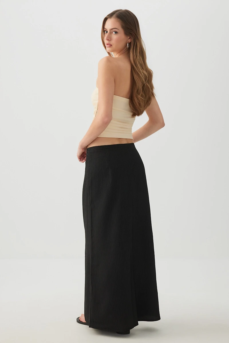 Jupe droite maxi