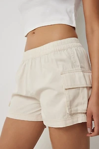 Short cargo à taille basse