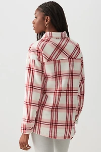 Chemise polaire à carreaux