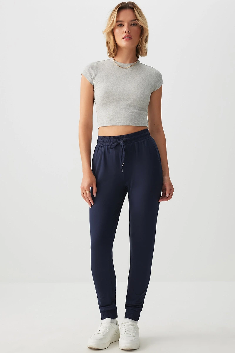 Ardene Super Soft Sweatpants in Dark | Size | Polyester/Elastane | Eco-Conscious