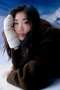 Ardene The Puff Mittens in Birch | Polyester