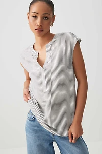 Ardene Dolman Cap Sleeve Tunic in White | Size | Viscose | Eco-Conscious | 100% Recycled