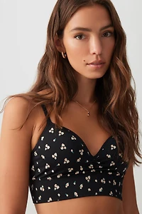 Ardene Everyday Printed Bralette in | Size | Nylon/Elastane