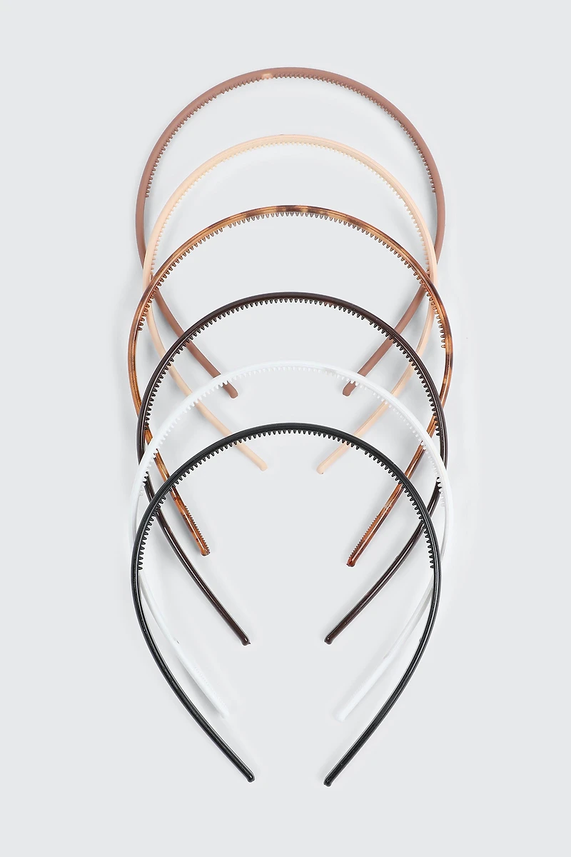 Lot de 6 petits serre-têtes