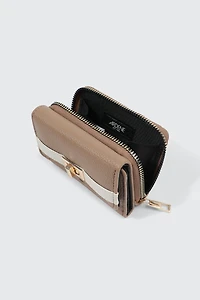 Portefeuille à verrou tournant