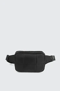 Ardene Quilted Fanny Pack in Black | 100% Recycled Polyester/Nylon | Eco-Conscious