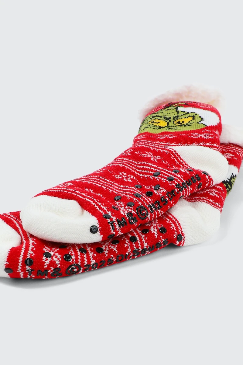 Chaussettes pantoufles Le Grincheux