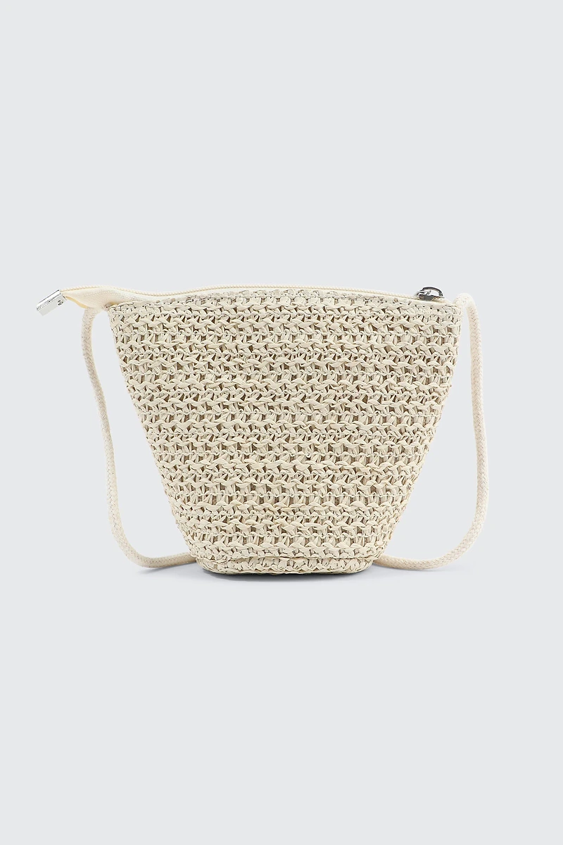 Mini sac bandoulière en crochet