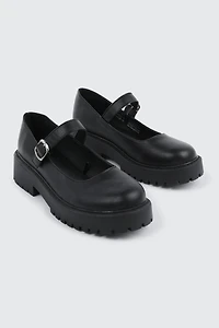 Chaussures Mary Jane à semelle crantée