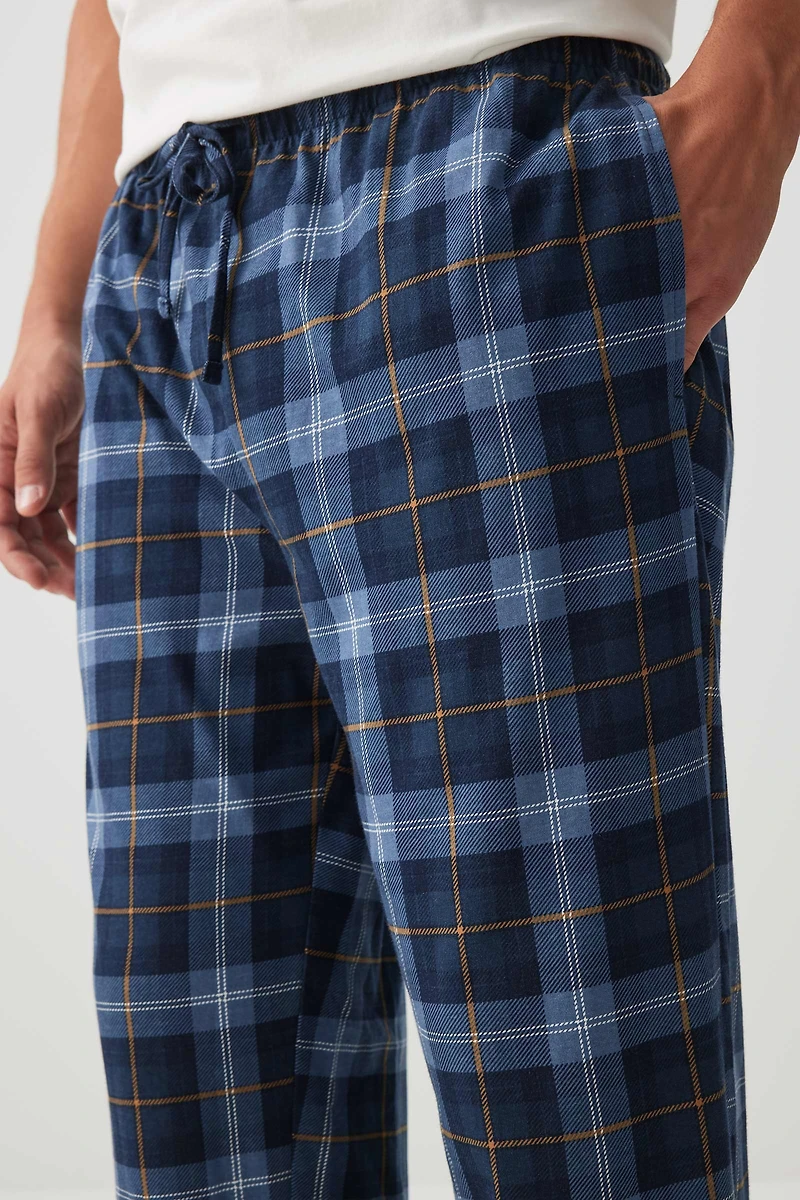 Ardene Man Plaid PJ Pants For Men in Dark | Size | 100% Cotton