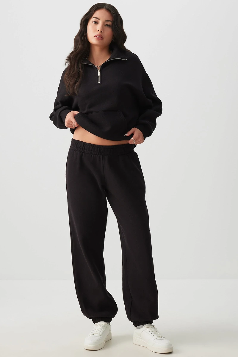 Ardene Washed Sweatpants in | Size | Polyester/Cotton | Fleece-Lined