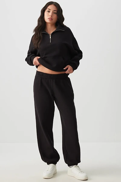 Ardene Washed Sweatpants in | Size | Polyester/Cotton | Fleece-Lined