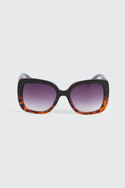 Lunettes de soleil ovales surdimensionnées