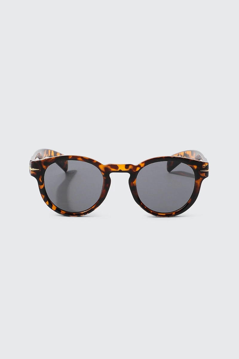 Ardene Round Sunglasses in Brown