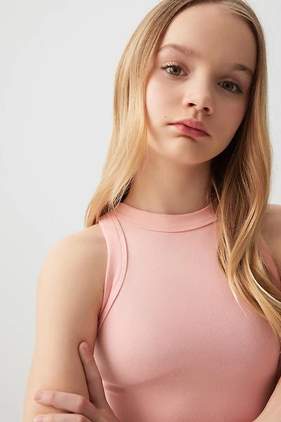 Ardene Kids Super Soft Tank Top in Light Pink | Size XL | Polyester/Spandex