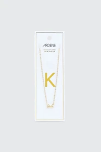 Ardene 14K Gold Plated Initial K Necklace