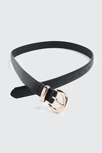 Ceinture à boucle demi-lune